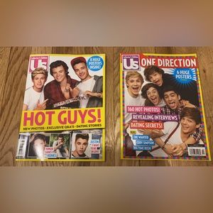 One Direction Us Magazines 2012 and 2014 poster books